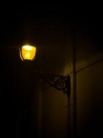 A light post in the dramatic view